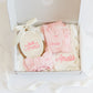 Personalized Blush and Bows Baby Girl Gift Set