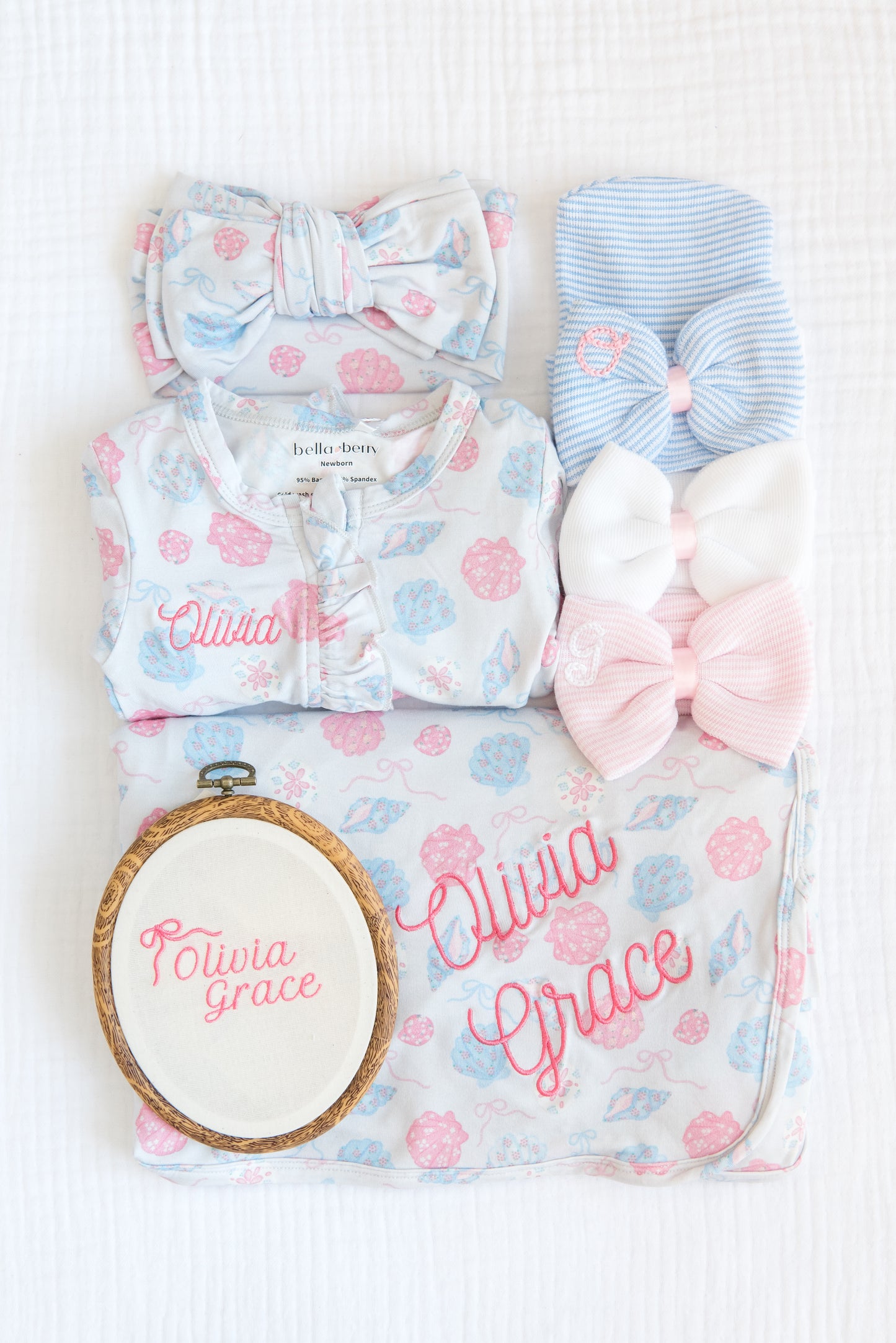 Personalized Bamboo Ruffled Footie