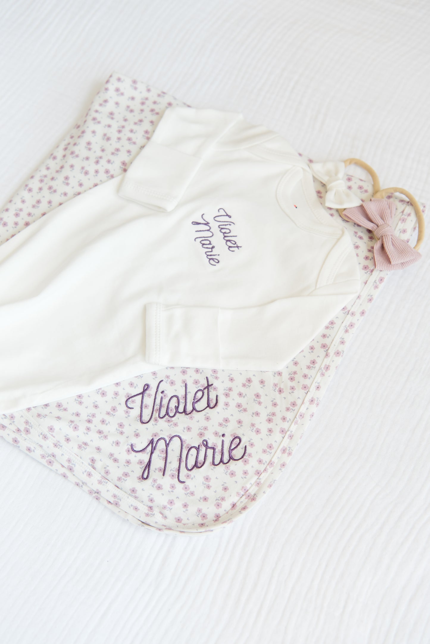 Personalized Bamboo Swaddle Blanket
