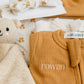 Personalized Organic Waffle Knit Footie