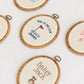 Embroidered Linen Name Plate