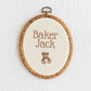 Embroidered Linen Name Plate