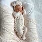 Pretty Petals Ruffled Footie