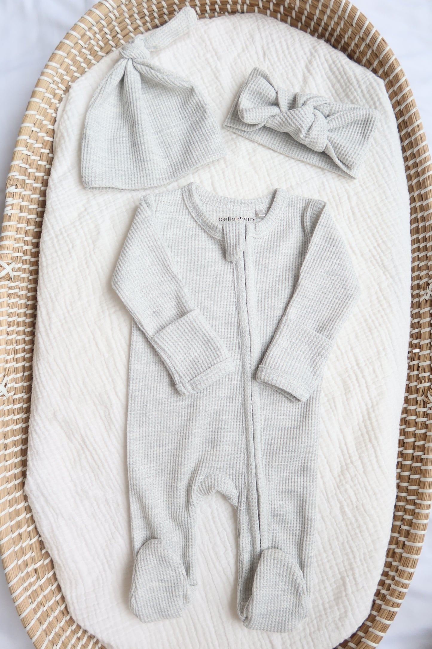 Organic Waffle Knit Footie