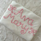 Hand Stitched Muslin Swaddle Blanket