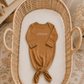 Personalized Organic Cotton Knotted Gown with Hat - Neutral