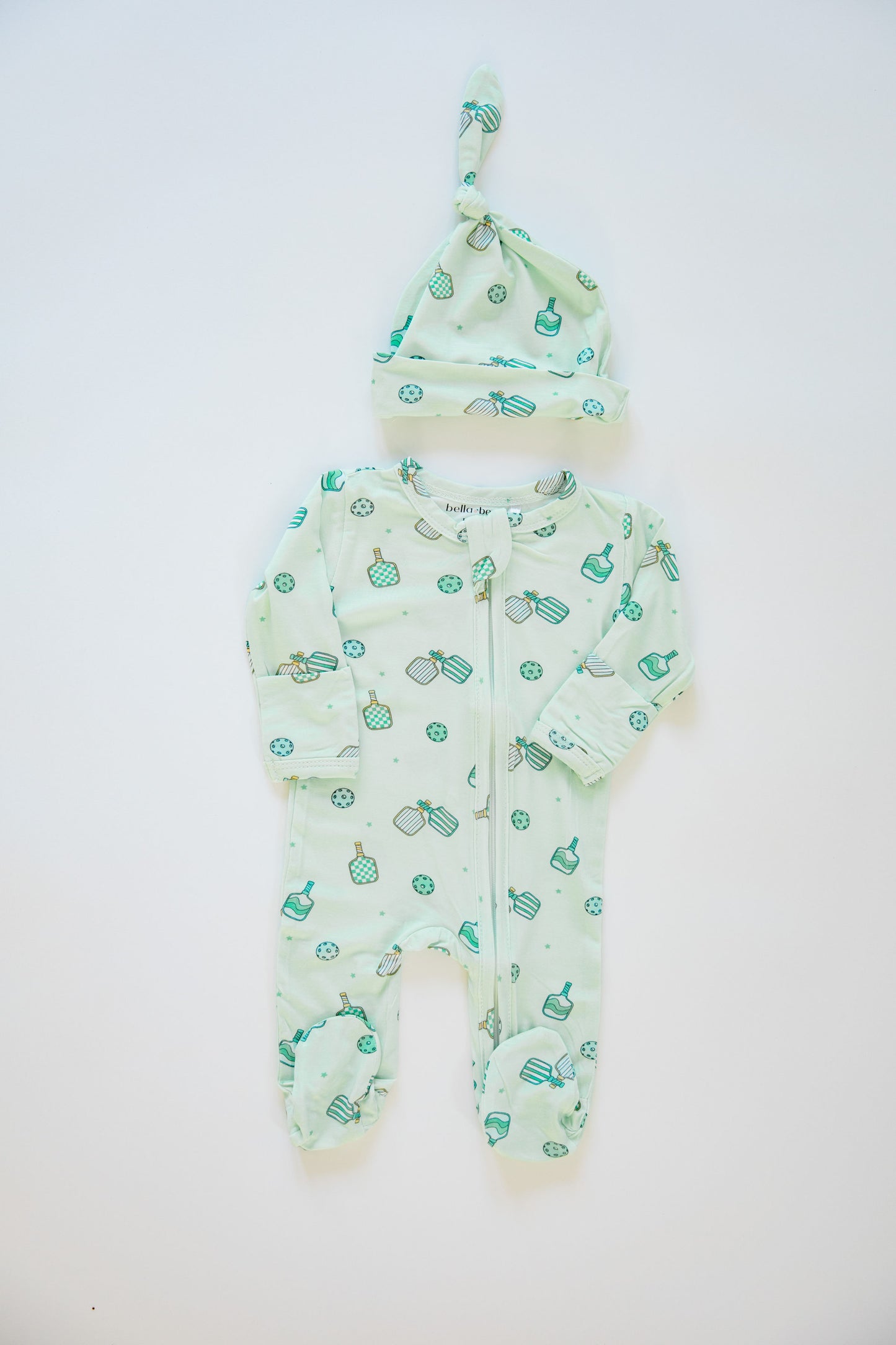 Paddle Pals Bamboo Footie-Mint