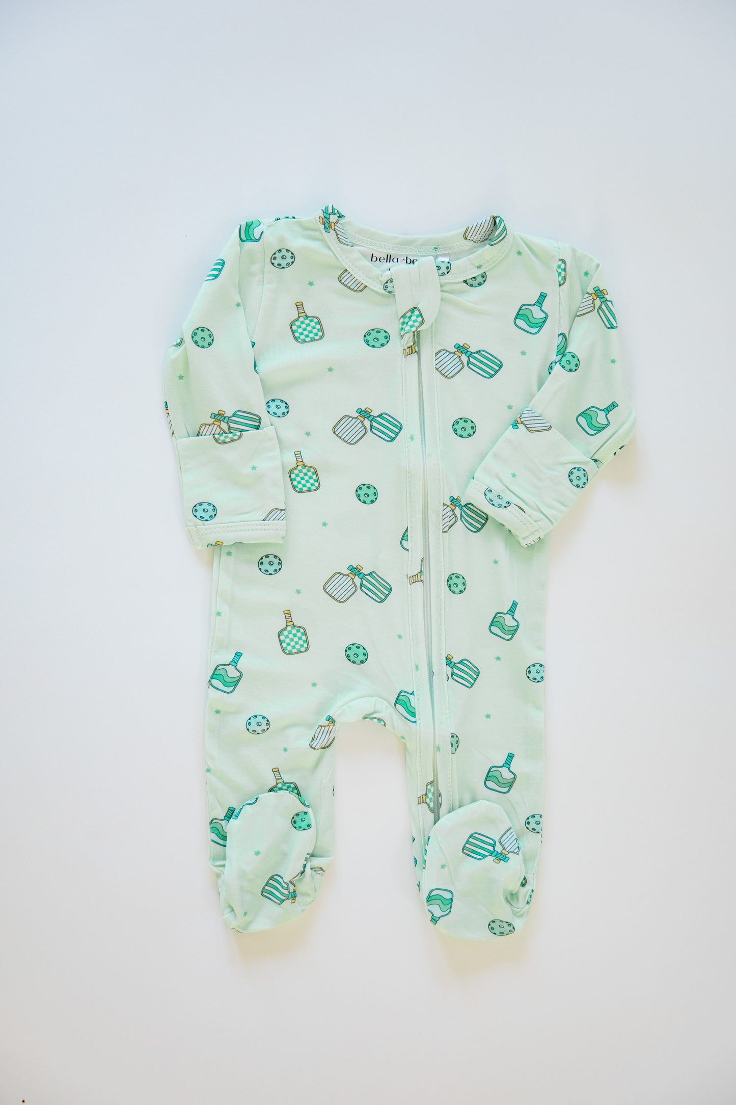Paddle Pals Bamboo Footie-Mint