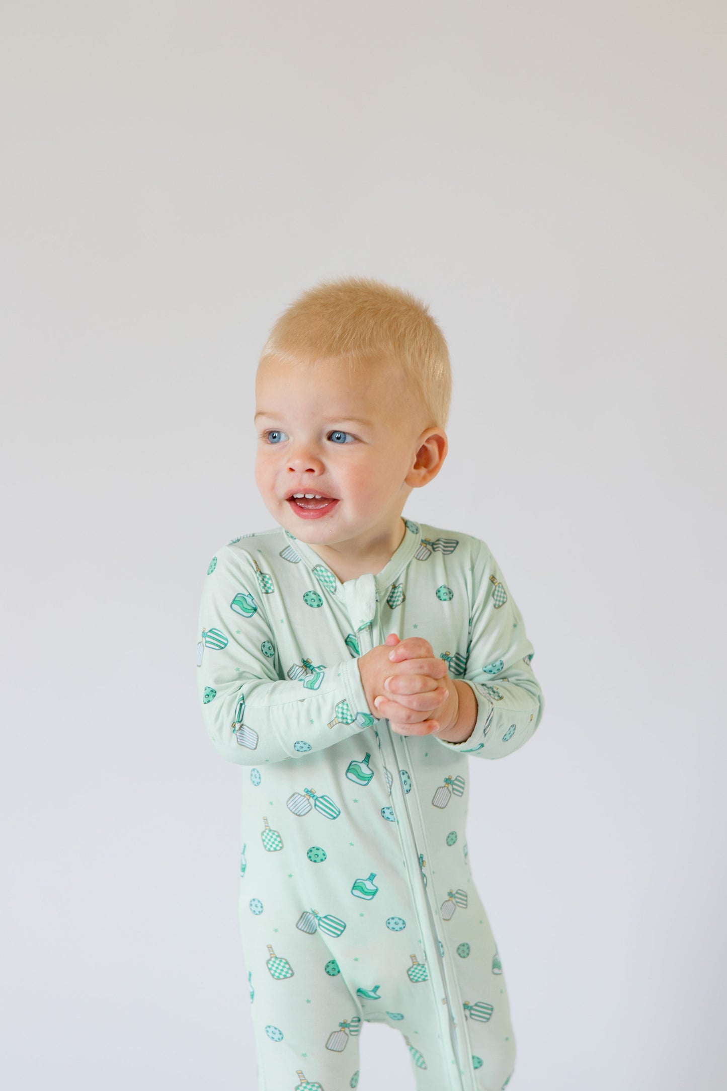 Paddle Pals Bamboo Footie-Mint
