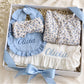 Blooming Blues Ruffled Footie