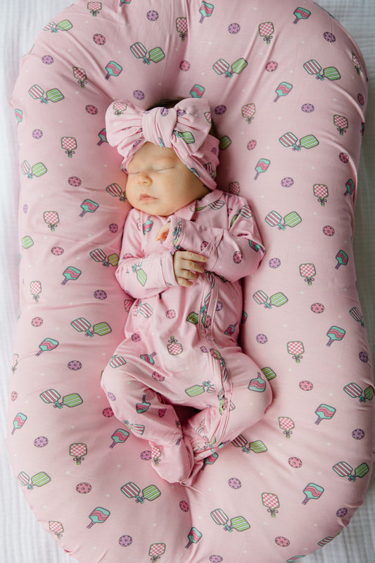 Paddle Pals Bamboo Footie- Pink