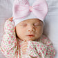 Hand Stitched Newborn Bow Hat