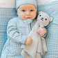 Blue Gingham Bamboo Footie