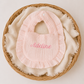 Embroidered Muslin Ruffle Bib