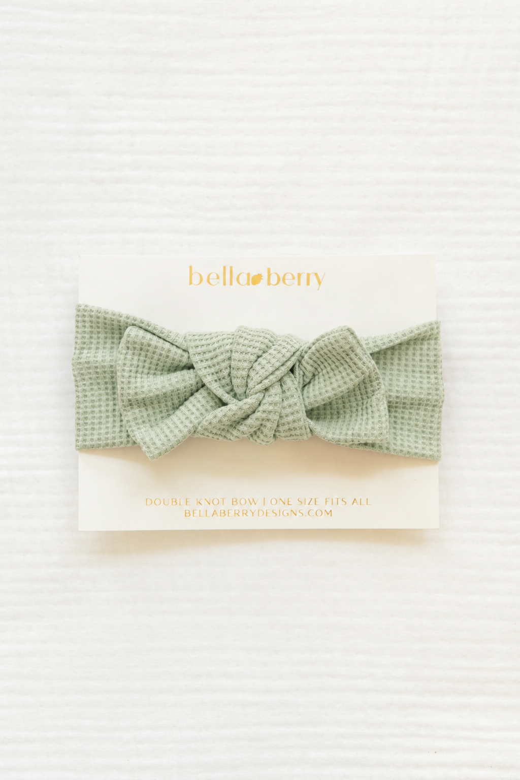 Organic Cotton Waffle Bow