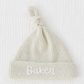 Personalized Hand Stitched Waffle Knit Hat