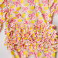 Pink Lemonade Ruffled Footie