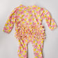 Pink Lemonade Ruffled Footie