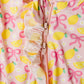 Pink Lemonade Ruffled Footie
