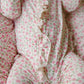Pink Blossom Ruffled Footie