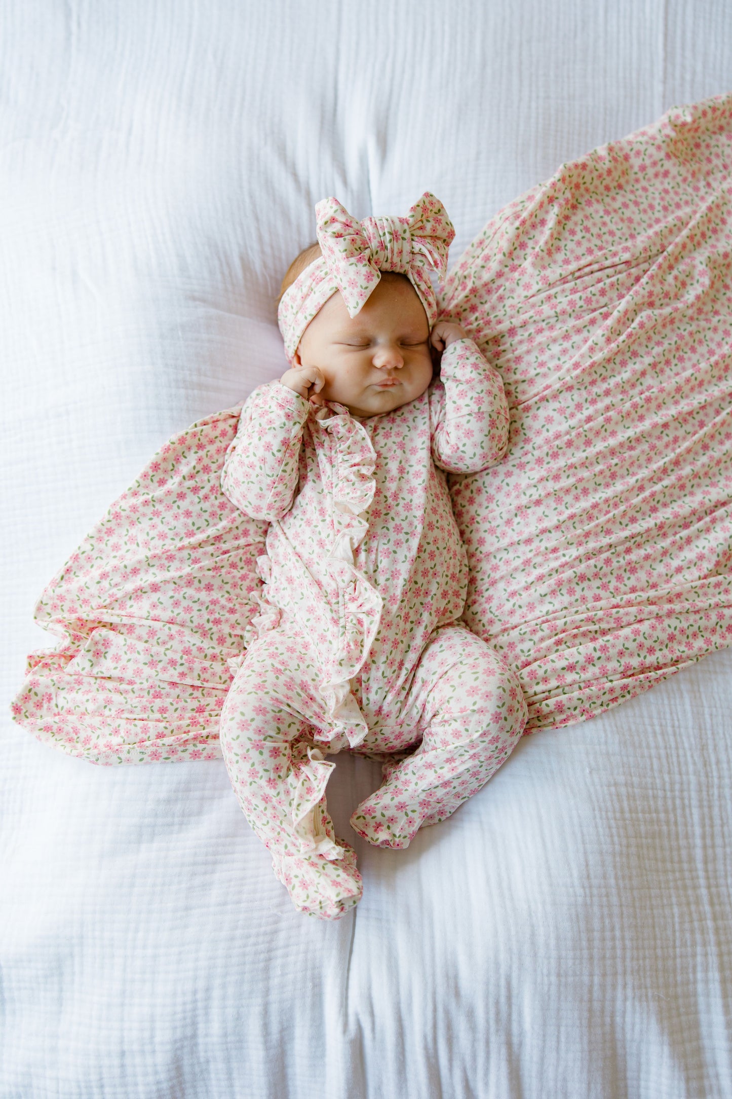 Pink Blossom Swaddle | Blanket