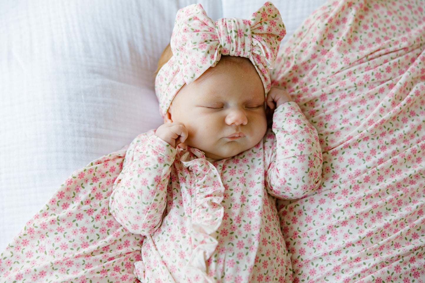 Pink Blossom Double Knot Bow