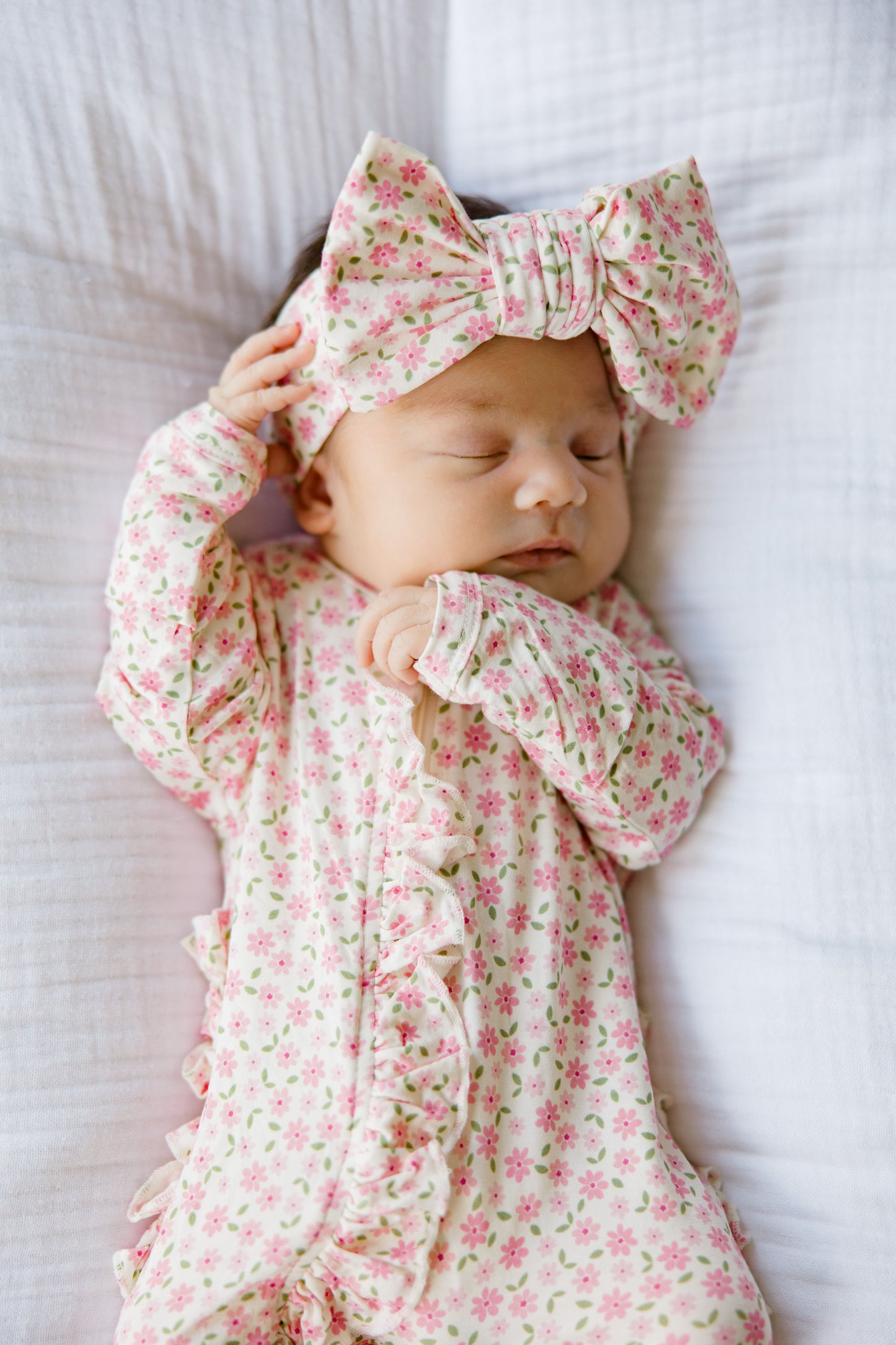 Pink Blossom Double Knot Bow