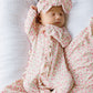 Pink Blossom Ruffled Footie