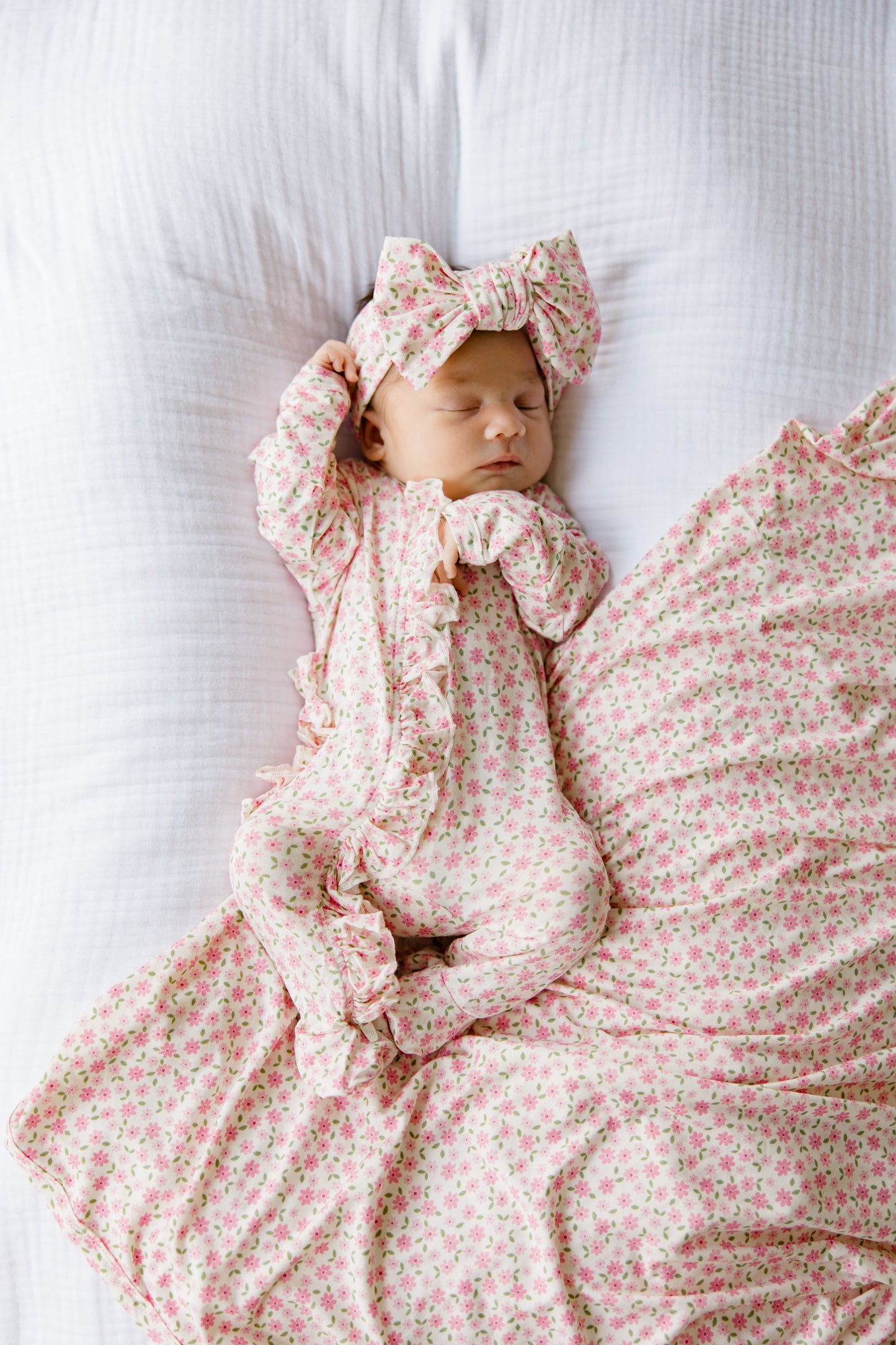 Pink Blossom Swaddle | Blanket