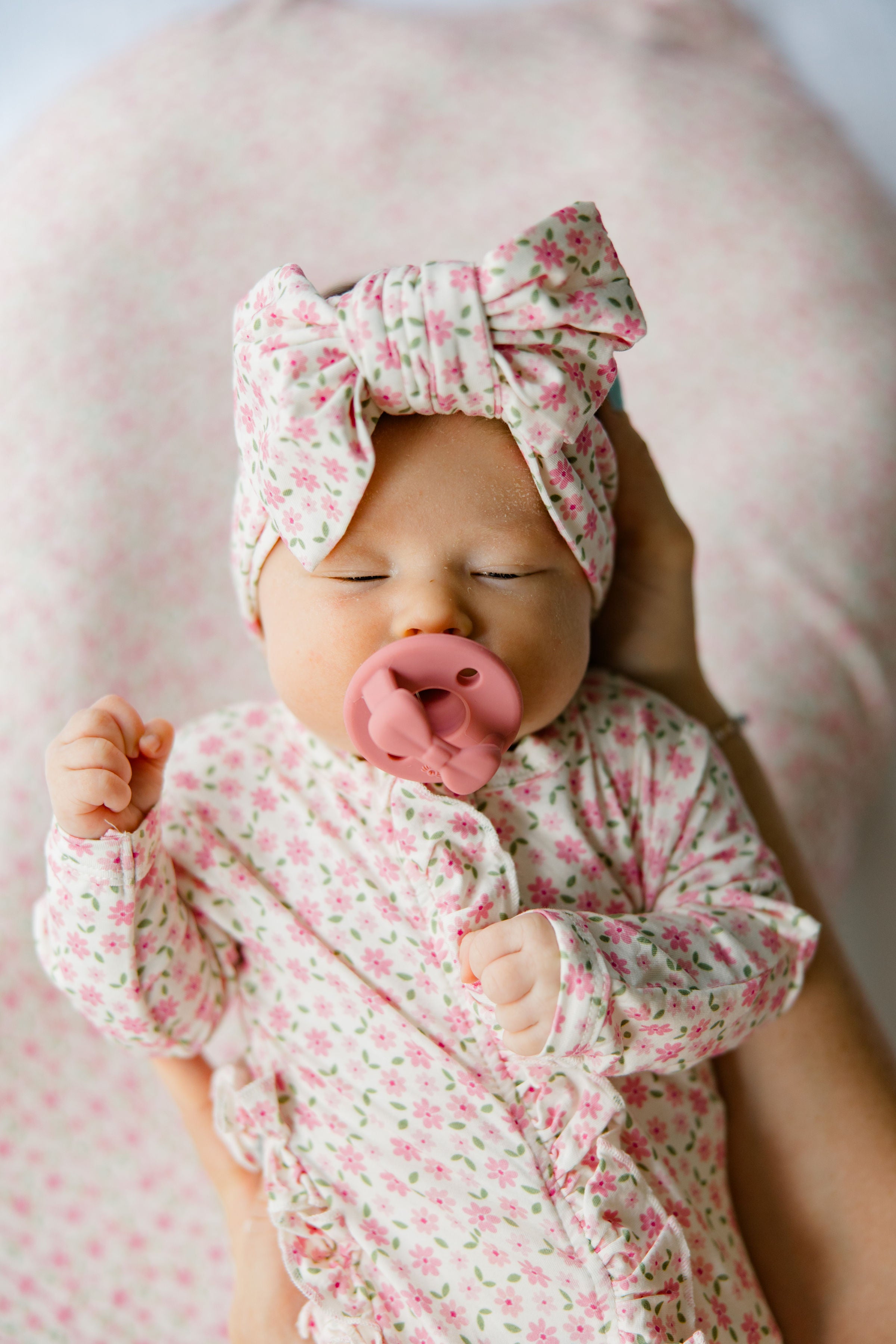 Pink Blossom Double Knot Bow