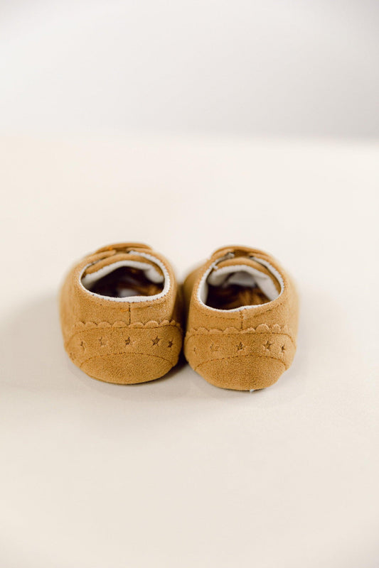 Brown Leather Moccasins - BellaBerryDesigns