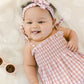 Gingham Bubble Romper With Bow - BellaBerryDesigns