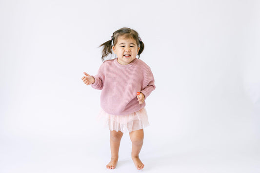Baby Girl 2 Piece Bubble Tutu and Sweater Outfit | Baby Girl Tutu Onesie and Sweater | 2 Piece Summer to Fall Outfit for Baby Girls
